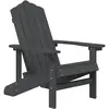 Image de vidaXL Chaise de jardin Adirondack HDPE Anthracite