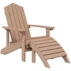 Image de vidaXL Chaise de jardin Adirondack avec pied PEHD Marron