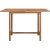 Image de vidaXL Table de jardin 110x110x75 cm en teck massif