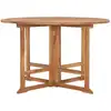 Image de vidaXL Table de jardin pliante Ø110x75 cm bois massif teck