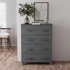 Image de vidaXL Sideboard HAMAR gris foncé 79x40x103,5 cm Pin massif