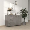 Image de vidaXL Sideboard HAMAR gris clair 113x40x80 cm Pin massif