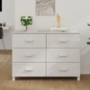 Image de vidaXL Sideboard HAMAR blanc 113x40x80 cm pin massif