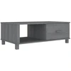 Image de vidaXL Table basse HAMAR gris foncé 100x55x35 cm pin massif