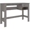Image de vidaXL Bureau HAMAR gris clair 110x40x75 cm pin massif