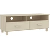 Image de vidaXL Armoire TV HAMAR brun miel 106x40x40 cm Pin massif