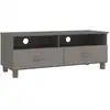 Image de vidaXL Armoire TV HAMAR gris clair 106x40x40 cm Pin massif
