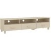 Image de vidaXL Armoire TV HAMAR brun miel 158x40x40 cm Pin massif
