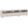 Image de vidaXL Armoire TV HAMAR Blanc 158x40x40 cm Pin massif
