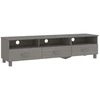 Image de vidaXL Armoire TV HAMAR gris clair 158x40x40 cm Pin massif