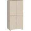 Image de vidaXL Armoire HAMAR brun miel 89x50x180 cm Pin massif