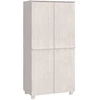 Image de vidaXL Armoire HAMAR blanc 89x50x180 cm pin massif