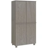 Image de vidaXL Armoire HAMAR gris clair 89x50x180 cm Pin massif