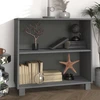 Image de vidaXL Sideboard HAMAR gris foncé 85x35x80 cm Pin massif