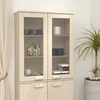 Image de vidaXL Dessus de meuble haut HAMAR brun miel 85x35x100 cm bois massif