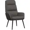 Image de vidaXL Fauteuil relax gris foncé Tissu