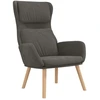 Image de vidaXL Fauteuil relax gris foncé velours