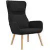 Image de vidaXL Fauteuil relax noir velours