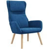 Image de vidaXL Fauteuil relax bleu velours