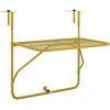 Image de vidaXL Table de balcon Golden 60x40 cm Acier
