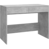 Image de vidaXL Bureau gris béton 101x50x76,5 cm Bois composite