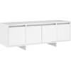 Image de vidaXL Armoire TV Blanc 120x30x40,5 cm Bois composite
