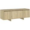 Image de vidaXL Armoire TV Chêne Sonoma 120x30x40,5 cm Matériau dérivé du bois
