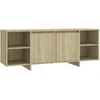 Image de vidaXL Armoire TV Chêne Sonoma 130x35x50 cm Bois composite