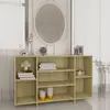 Image de vidaXL Sideboard Chêne Sonoma 120x30x75 cm Matériau dérivé du bois