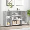 Image de vidaXL Sideboard gris béton 120x30x75 cm Bois composite