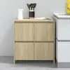 Image de vidaXL Sideboard Chêne Sonoma 70x41x75 cm Matériau dérivé du bois