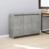 Image de vidaXL Sideboard gris béton 102x33x75 cm Bois composite