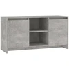 Image de vidaXL Armoire TV gris béton 102x37,5x52,5 cm Bois composite