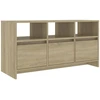 Image de vidaXL Armoire TV Chêne Sonoma 102x37,5x52,5 cm Bois composite