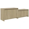 Image de Armoire TV Chêne Sonoma 146,5x35x50 cm Matériau dérivé du bois