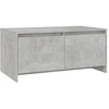 Image de Table basse gris béton 90x50x41,5 cm bois composite