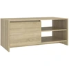Image de vidaXL Table basse chêne Sonoma 102x50x45 cm Bois composite