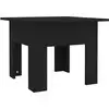 Image de vidaXL Table basse noire 55x55x42 cm Bois composite