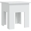 Image de vidaXL Table basse blanche 40x40x42 cm Bois composite