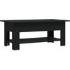 Image de vidaXL Table basse noire 102x55x42 cm Bois composite