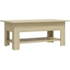Image de vidaXL Table basse chêne Sonoma 102x55x42 cm Bois composite