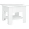 Image de vidaXL Table basse blanche 55x55x42 cm Bois composite