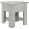 Image de vidaXL Table basse gris béton 40x40x42 cm Bois composite