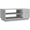 Image de vidaXL Table basse gris béton 102x55x43 cm Bois composite