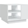 Image de vidaXL Table basse blanche 55x55x43 cm Bois composite