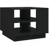 Image de vidaXL Table basse noire 55x55x43 cm Bois composite