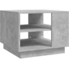 Image de vidaXL Table basse gris béton 55x55x43 cm Bois composite