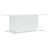 Image de vidaXL Table basse blanche 102x55,5x40 cm Bois composite