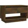 Image de vidaXL Armoire TV chêne fumé 70x41x44 cm Bois composite