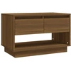 Image de vidaXL Armoire TV marron imitation chêne 70x41x44 cm Matériau dérivé du bois